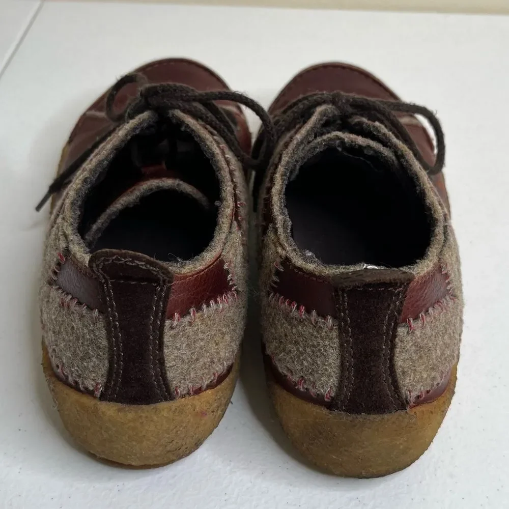 Merrell Milan Autumn Leather Lace Up Felted Wool Round Toe Shoe Women Size 7.5